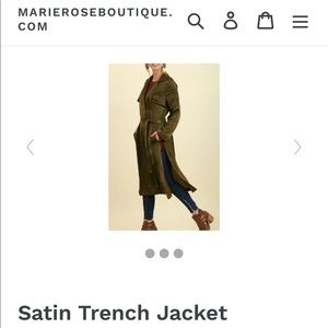 Satin Trench Jacket